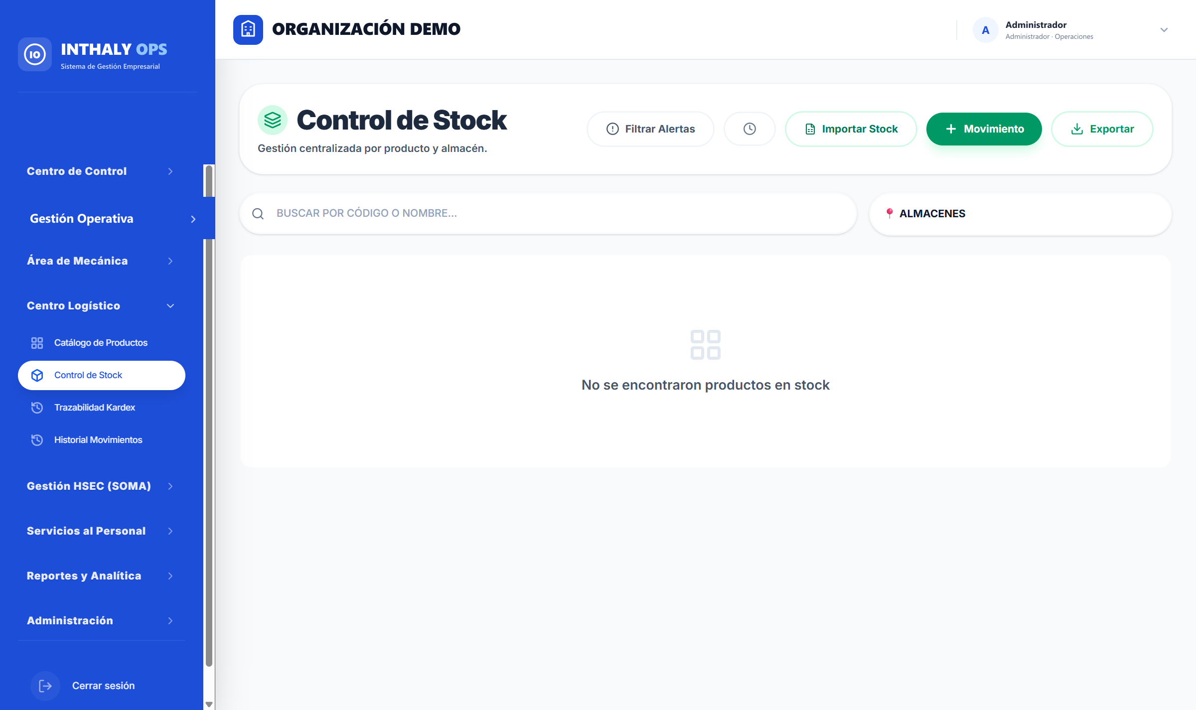 Control de Inventario y Kardex